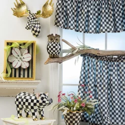 Courtly Check Cafe Curtains - Set Of 2|MacKenzie-Childs Clearance