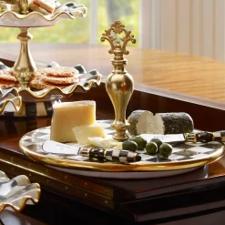 Courtly Check Cheese Course|MacKenzie-Childs Discount