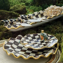 Courtly Check Cheese Knife Set|MacKenzie-Childs Sale