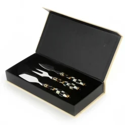 Courtly Check Cheese Knife Set|MacKenzie-Childs Sale