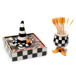 Courtly Check Cocktail Napkin Holder|MacKenzie-Childs Outlet