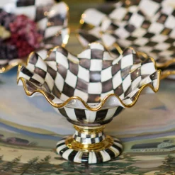 Courtly Check Compote|MacKenzie-Childs Sale