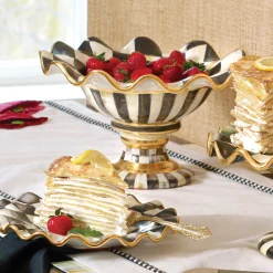 Courtly Check Compote|MacKenzie-Childs Sale