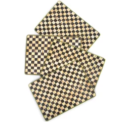 Courtly Check Cork Back Placemats - Set Of 4|MacKenzie-Childs