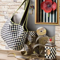 Courtly Check Desk Clock|MacKenzie-Childs Discount