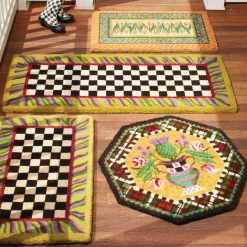 Courtly Check Double Door Entrance Mat|MacKenzie-Childs Outlet