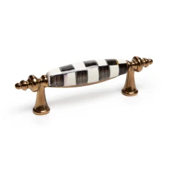 Courtly Check Drawer Pull - Brass|MacKenzie-Childs