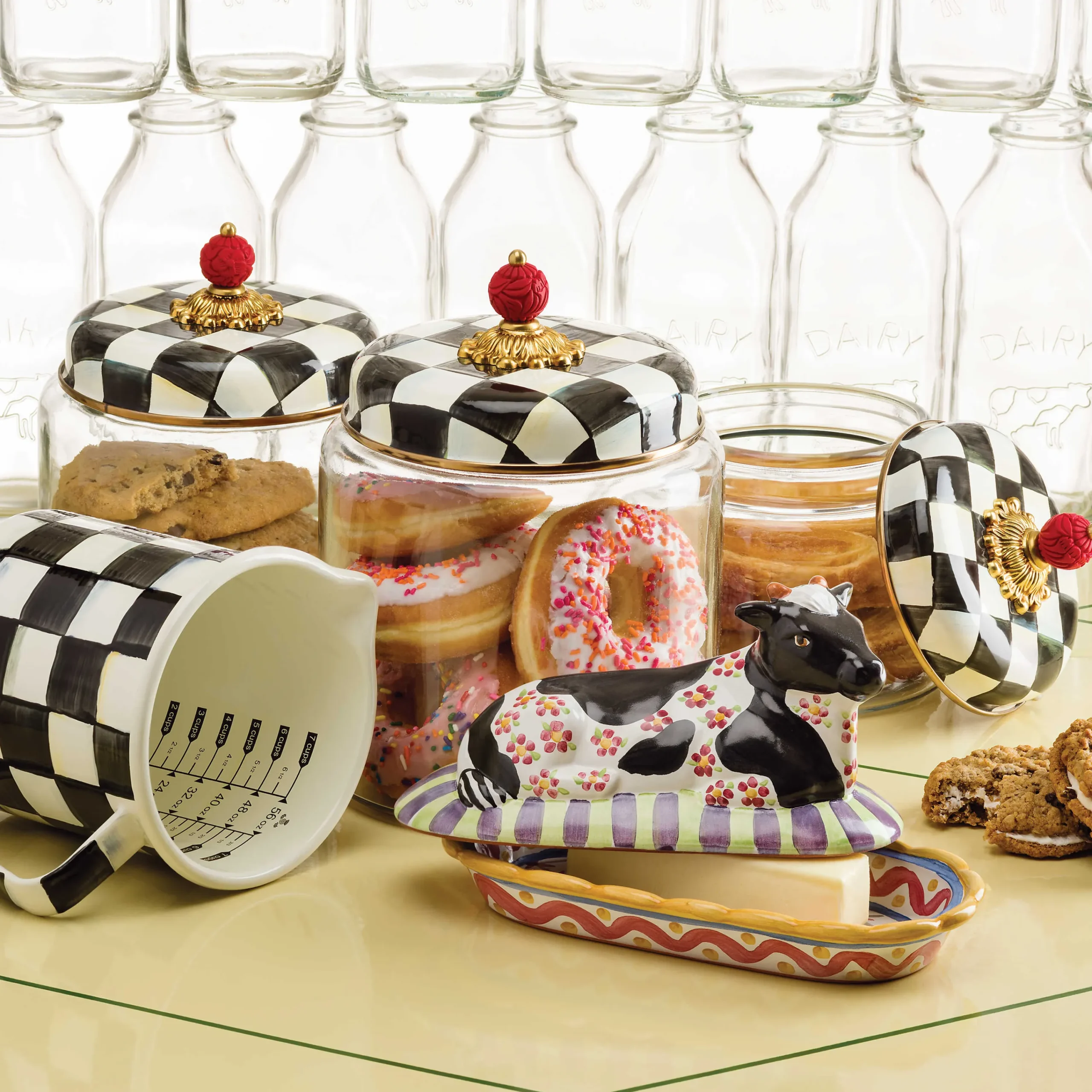 Courtly Check Enamel 7 Cup Measuring Cup|MacKenzie-Childs Sale