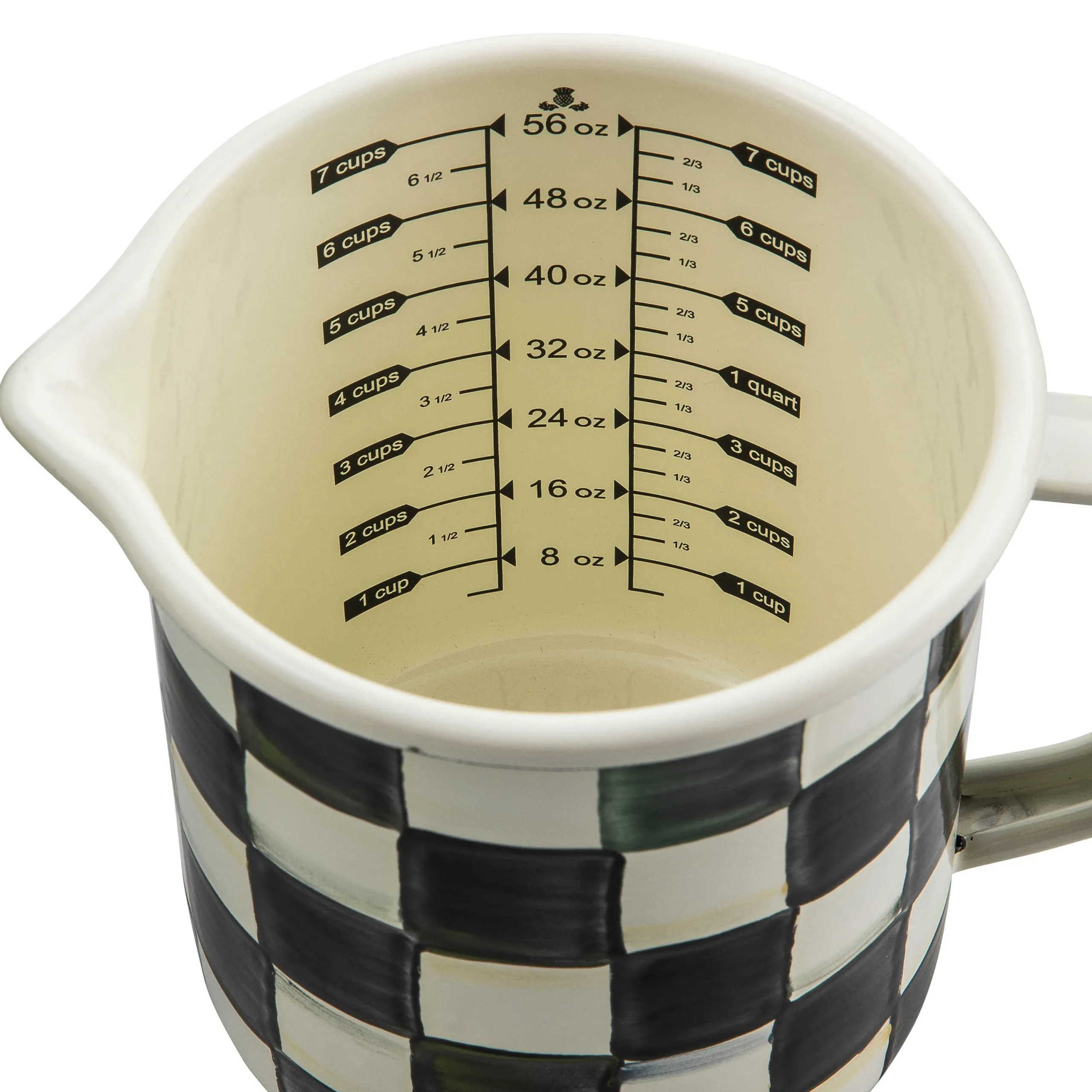 Courtly Check Enamel 7 Cup Measuring Cup|MacKenzie-Childs Sale