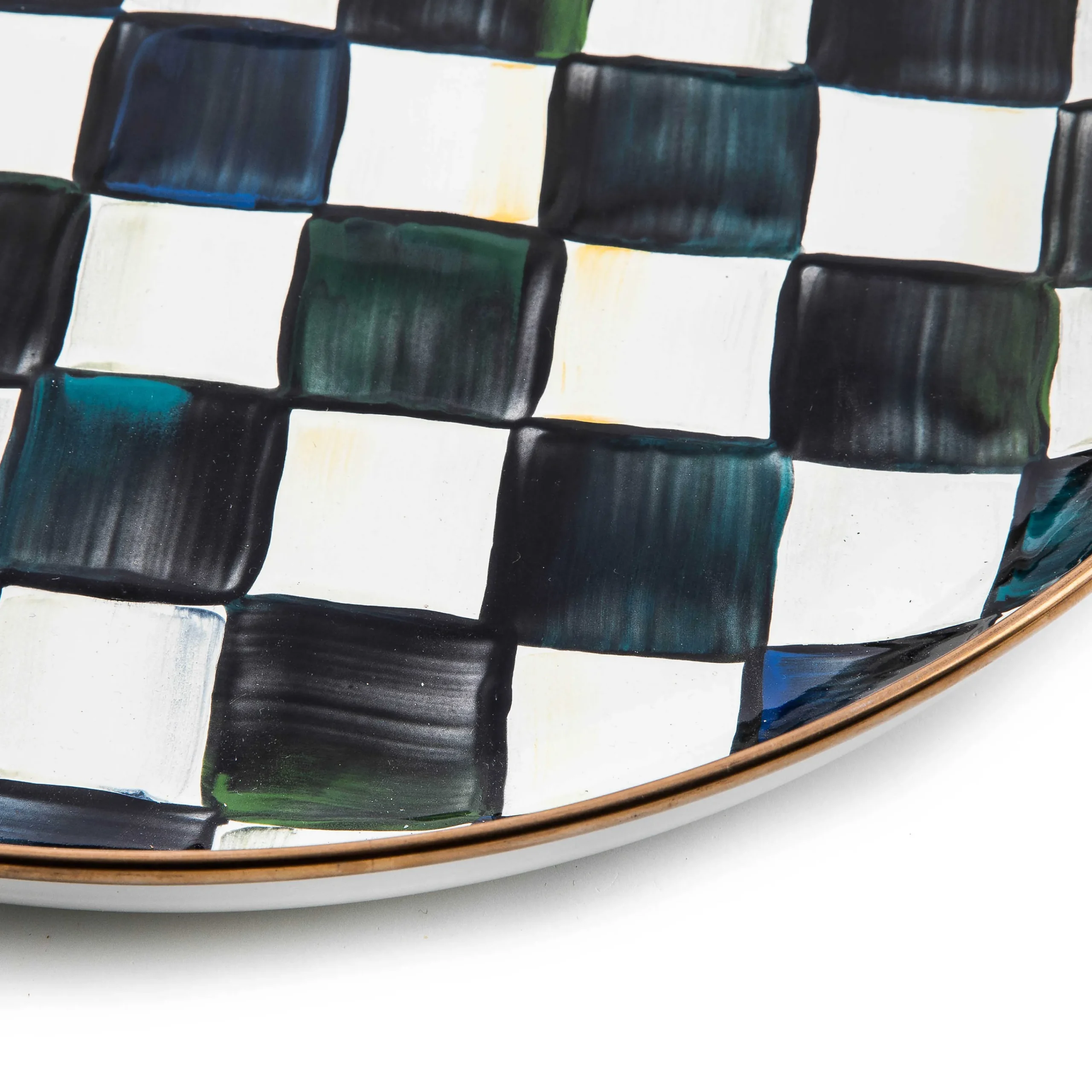 Courtly Check Enamel Abundant Bowl|MacKenzie-Childs Online