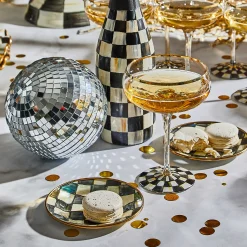 Courtly Check Enamel Appetizer Plates - Set Of 4|MacKenzie-Childs New