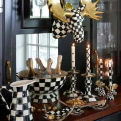 Courtly Check Enamel Appetizer Plates - Set Of 4|MacKenzie-Childs New