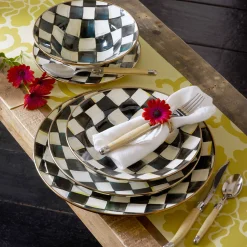 Courtly Check Enamel Breakfast Bowl|MacKenzie-Childs Discount