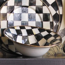 Courtly Check Enamel Breakfast Bowl|MacKenzie-Childs Discount