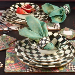 Courtly Check Enamel Breakfast Bowl|MacKenzie-Childs Discount