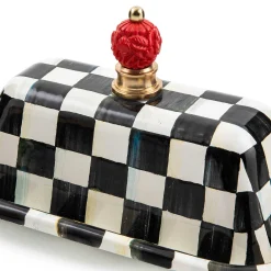 Courtly Check Enamel Butter Box|MacKenzie-Childs