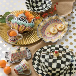 Courtly Check Enamel Cake Carrier|MacKenzie-Childs Discount