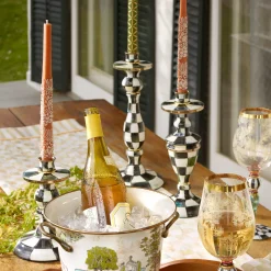 Courtly Check Enamel Candlestick - Small|MacKenzie-Childs Hot