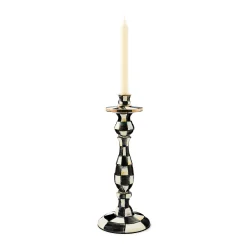 Courtly Check Enamel Candlestick - Large|MacKenzie-Childs Online