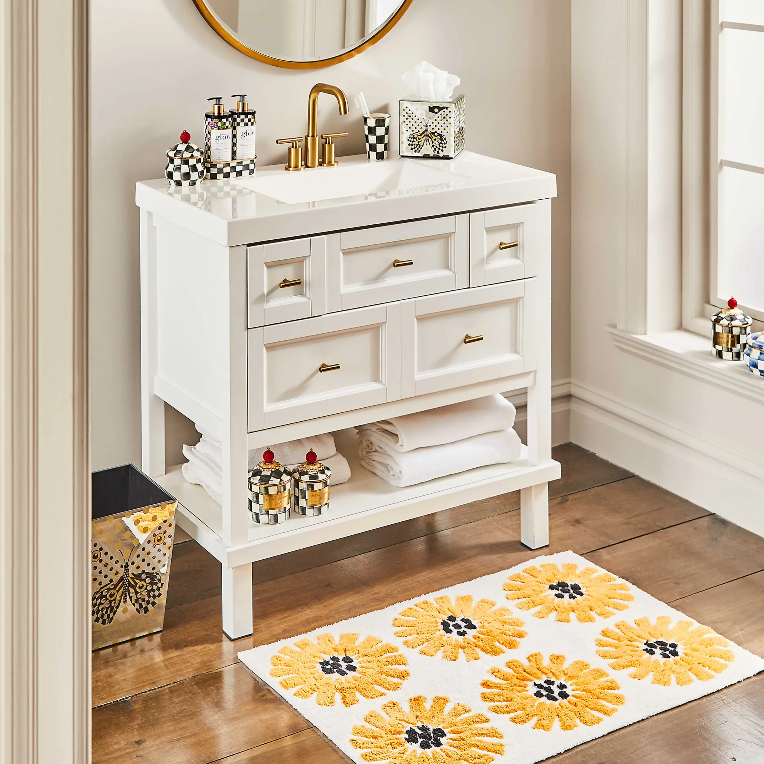 Courtly Check Enamel Canister - Demi|MacKenzie-Childs Online