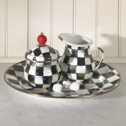 Courtly Check Enamel Charger/Plate|MacKenzie-Childs Best