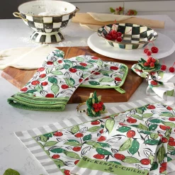 Courtly Check Enamel Colander - Large|MacKenzie-Childs Clearance