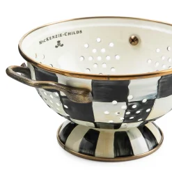 Courtly Check Enamel Colander - Small|MacKenzie-Childs Clearance