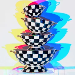 Courtly Check Enamel Colander - Small|MacKenzie-Childs Clearance