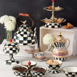 Courtly Check Enamel Curiosity Pot|MacKenzie-Childs Best