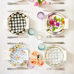 Courtly Check Enamel Dinner Plate|MacKenzie-Childs New
