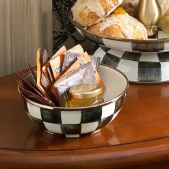 Courtly Check Enamel Everyday Bowl|MacKenzie-Childs Discount