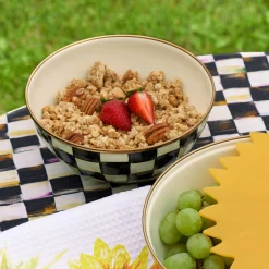 Courtly Check Enamel Everyday Bowl - Small|MacKenzie-Childs New