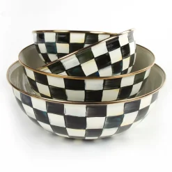 Courtly Check Enamel Everyday Bowl - Small|MacKenzie-Childs New