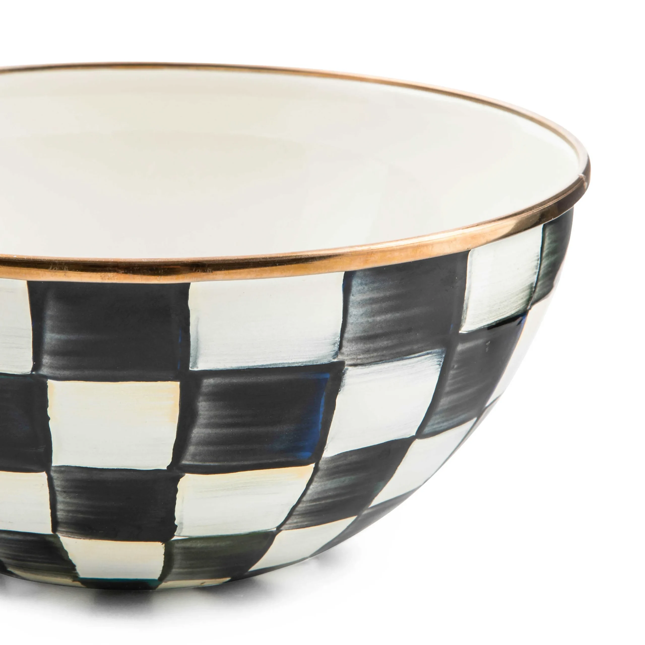 Courtly Check Enamel Everyday Bowl - Small|MacKenzie-Childs New