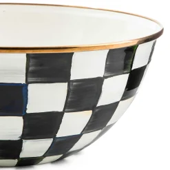 Courtly Check Enamel Everyday Bowl - Large|MacKenzie-Childs