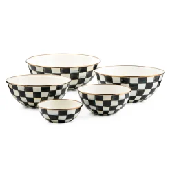 Courtly Check Enamel Everyday Bowl - Large|MacKenzie-Childs