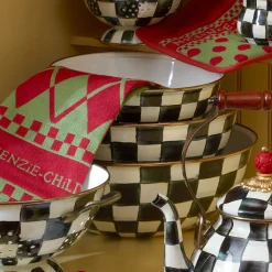 Courtly Check Enamel Everyday Bowl - Extra Large|MacKenzie-Childs Online
