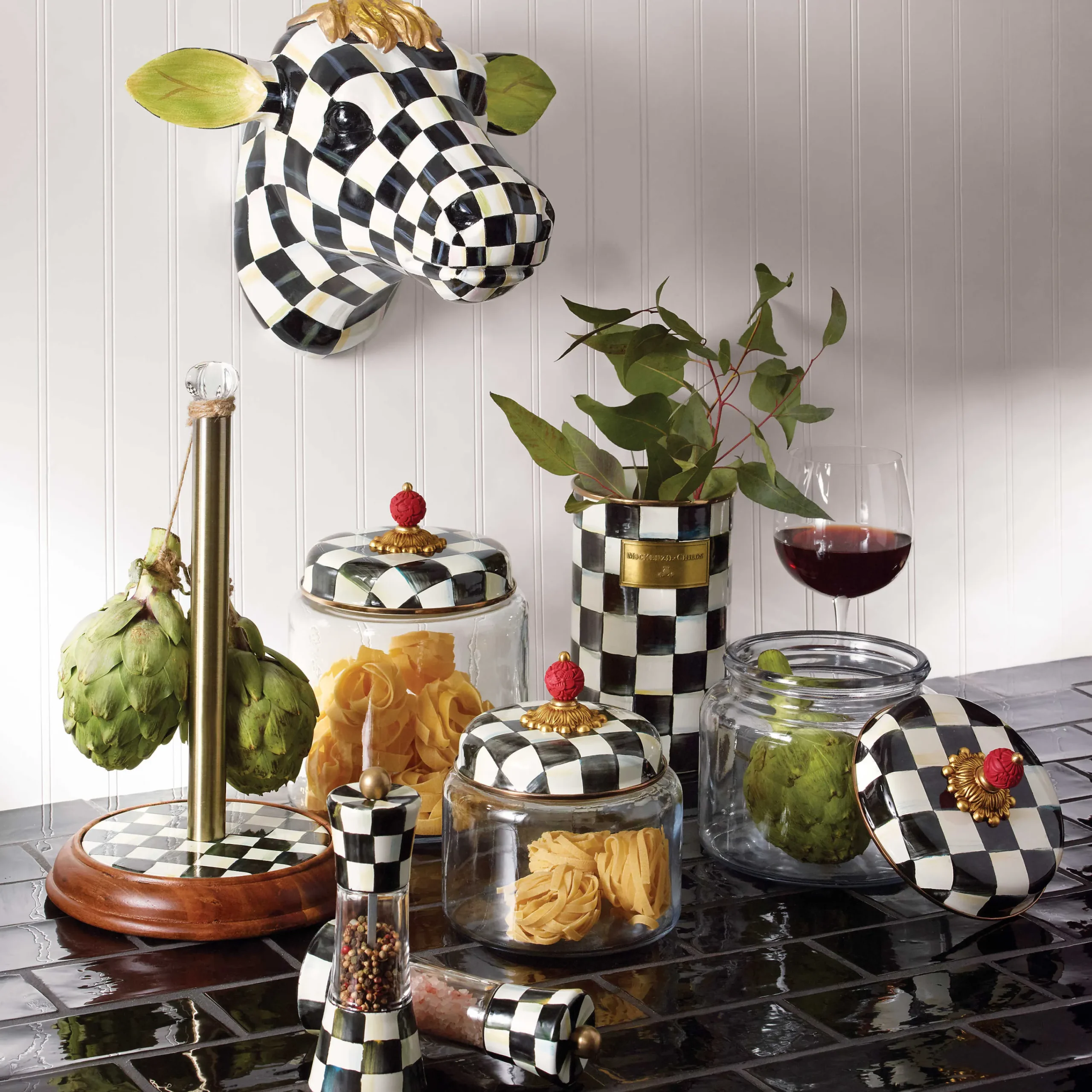 Courtly Check Enamel Grinder|MacKenzie-Childs