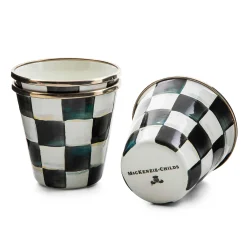 Courtly Check Enamel Herb Pots - Set Of 3|MacKenzie-Childs Best