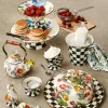 Courtly Check Enamel Ice Cream Dish|MacKenzie-Childs Clearance