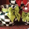 Courtly Check Enamel Large Vase - Green Bow|MacKenzie-Childs Outlet