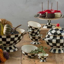 Courtly Check Enamel Little Sugar Bowl|MacKenzie-Childs Online