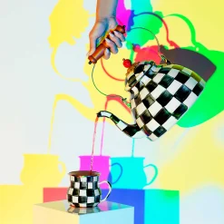 Courtly Check Enamel Mug|MacKenzie-Childs New