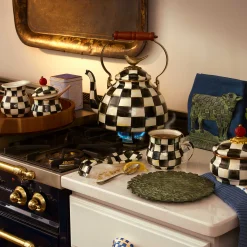 Courtly Check Enamel Mug|MacKenzie-Childs New