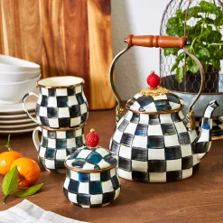 Courtly Check Enamel Mug|MacKenzie-Childs New