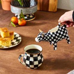 Courtly Check Enamel Mug|MacKenzie-Childs New