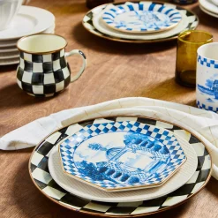 Courtly Check Enamel Mug|MacKenzie-Childs New