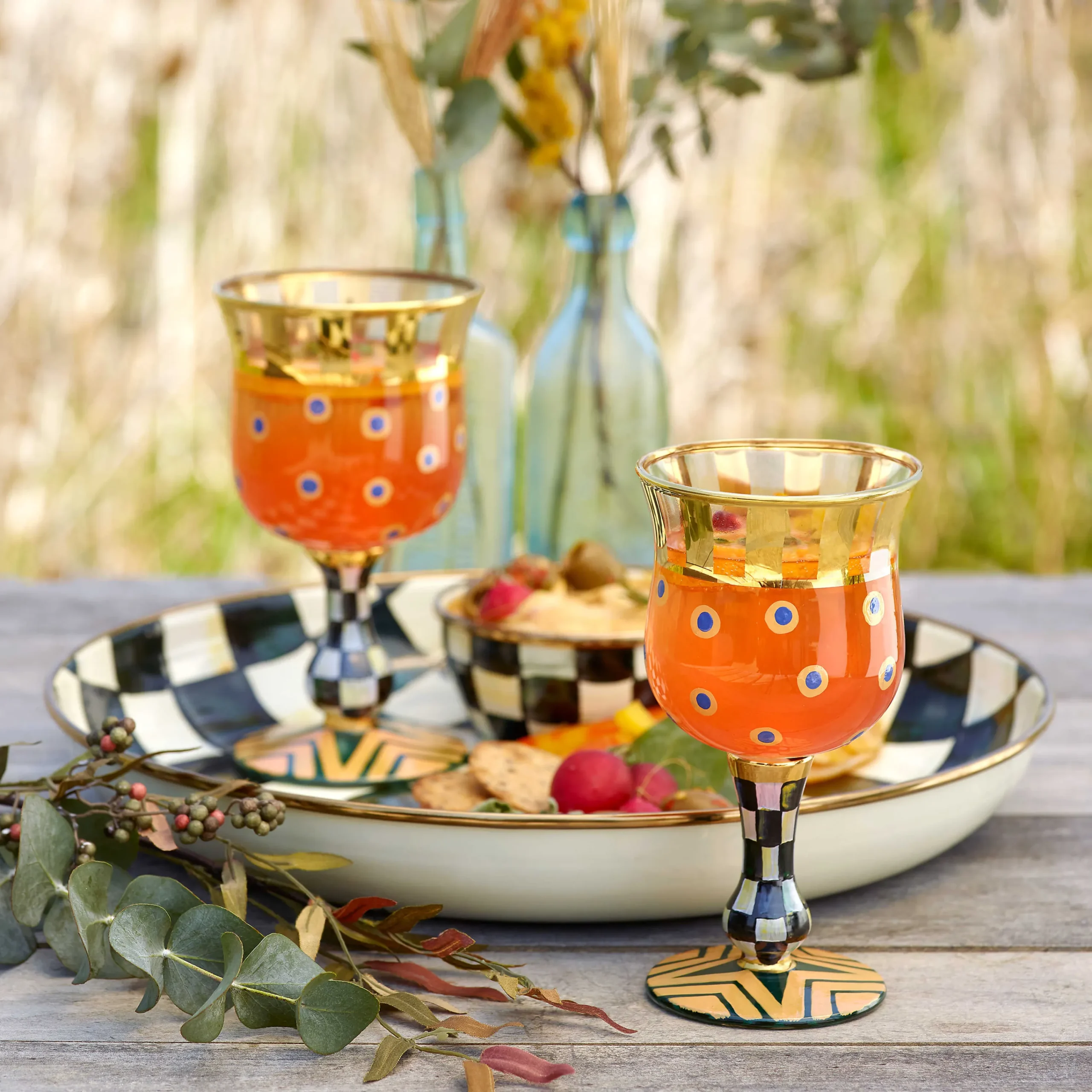 Courtly Check Enamel Pinch Bowl|MacKenzie-Childs