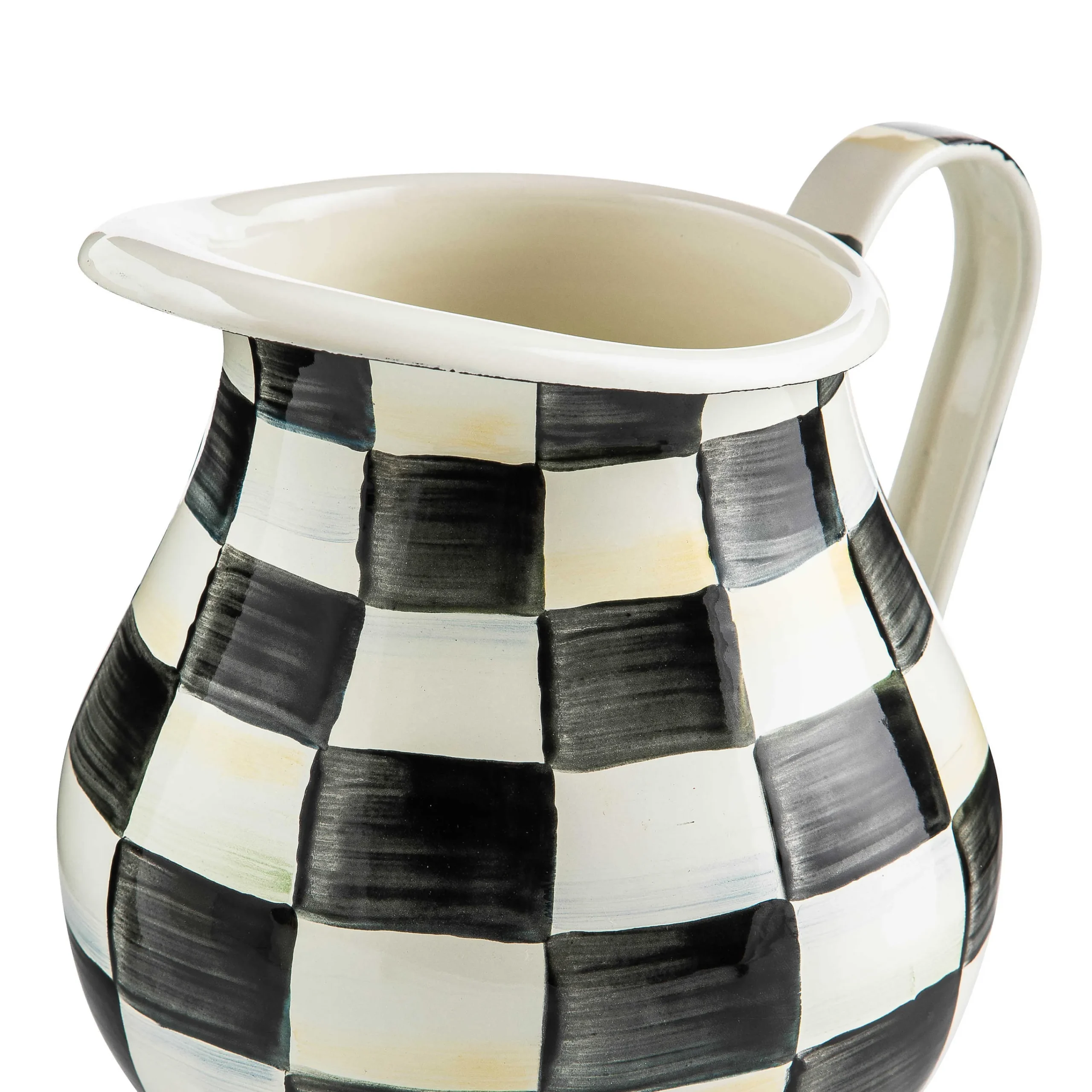 Courtly Check Enamel Pitcher|MacKenzie-Childs