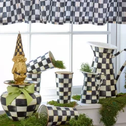 Courtly Check Enamel Practical Pitcher - Large|MacKenzie-Childs Outlet